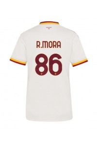 AS Roma Rodrigo Mora #86 Fotballdrakt Borte Klær Dame 2026-27 Korte ermer